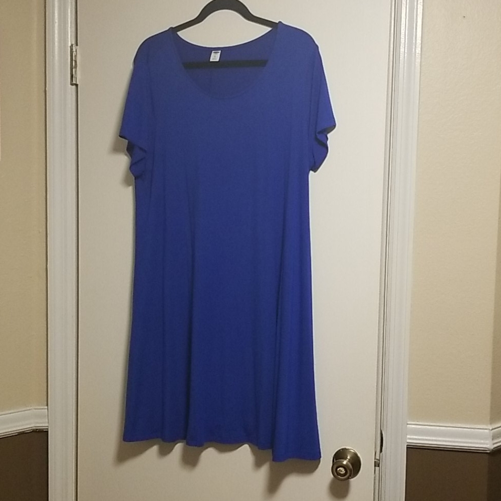 Blue old navy swing dress